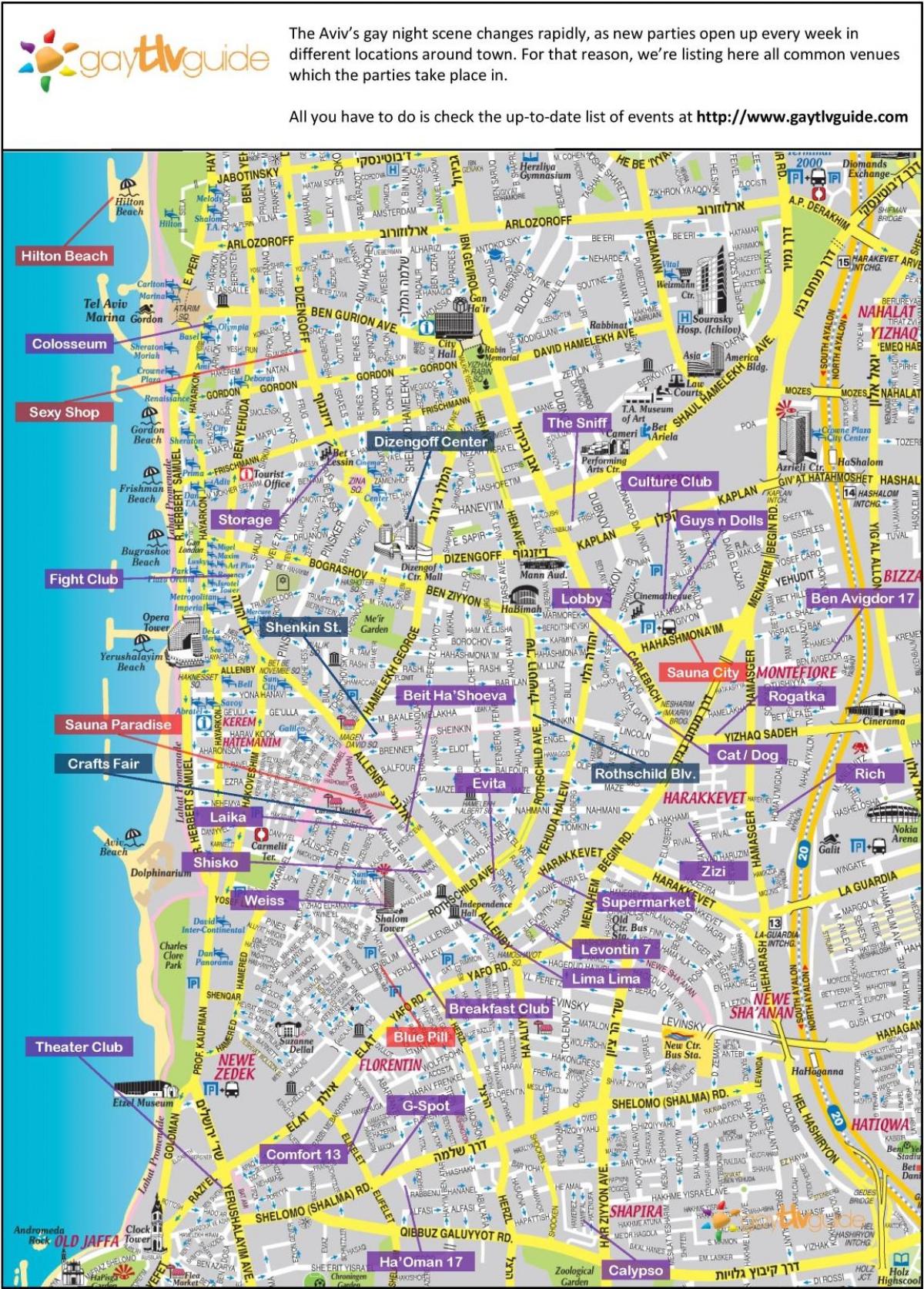 mapa ng bakla Tel Aviv