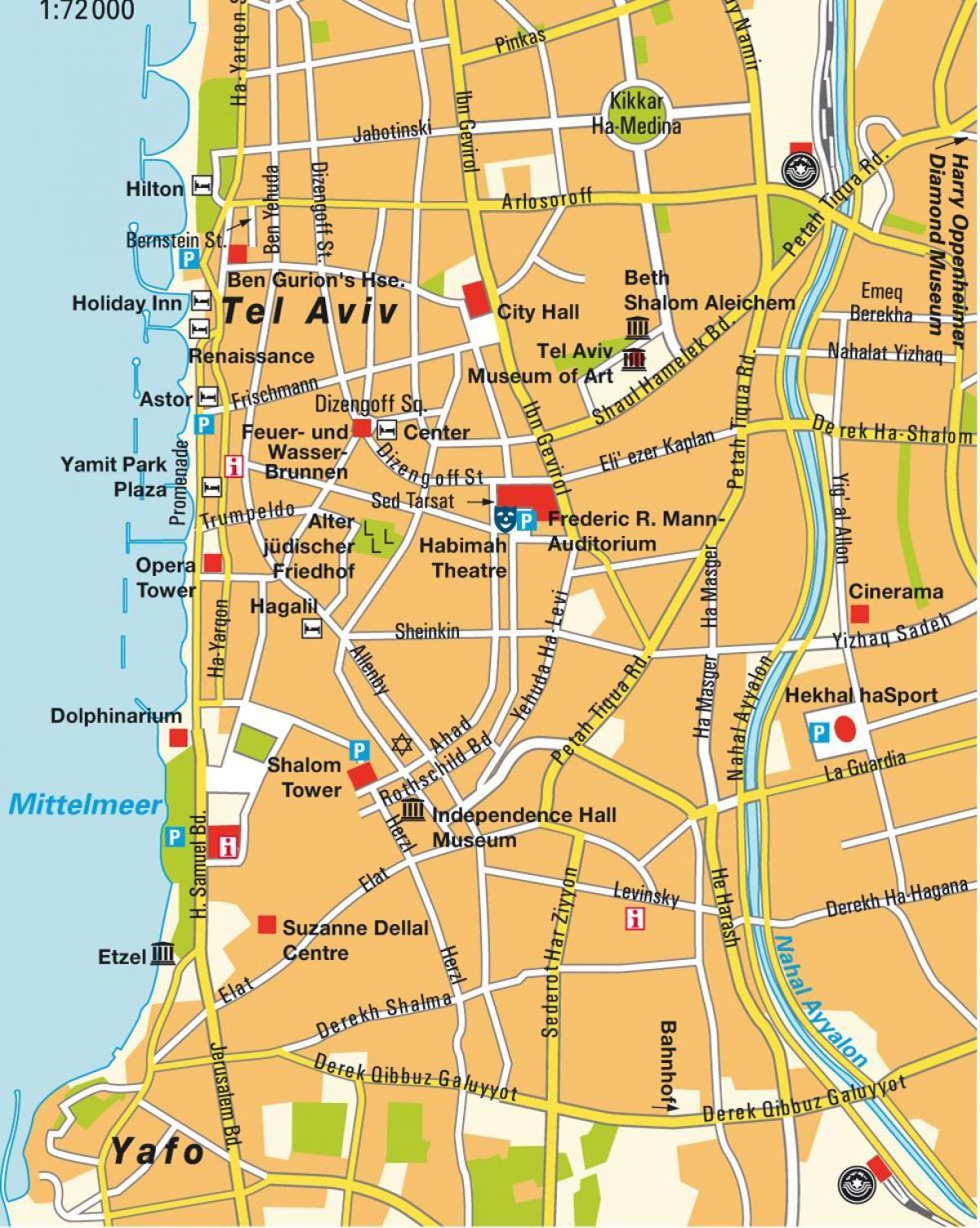 mapa ng Tel Aviv lugar
