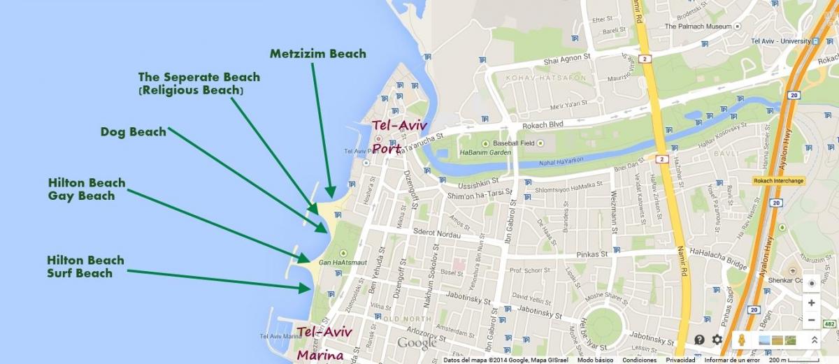 mapa ng namal Tel Aviv