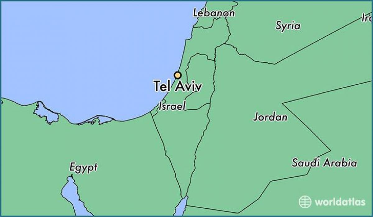 mapa ng Tel Aviv mundo