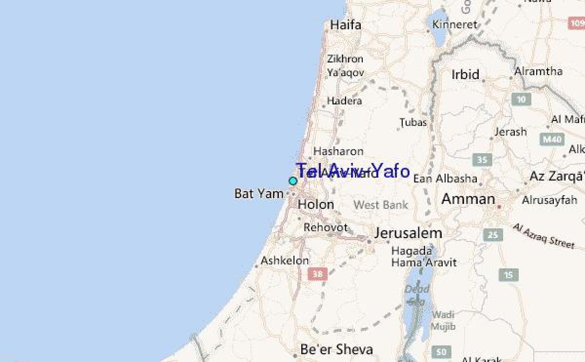 mapa ng Tel Aviv-yafo 