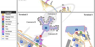 Ben gurion international airport mapa