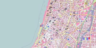 Mapa ng shenkin kalye Tel Aviv