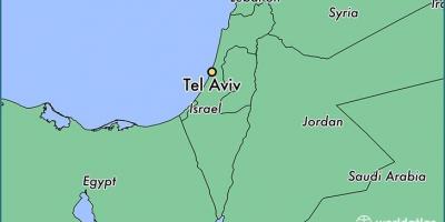 Mapa ng Tel Aviv mundo